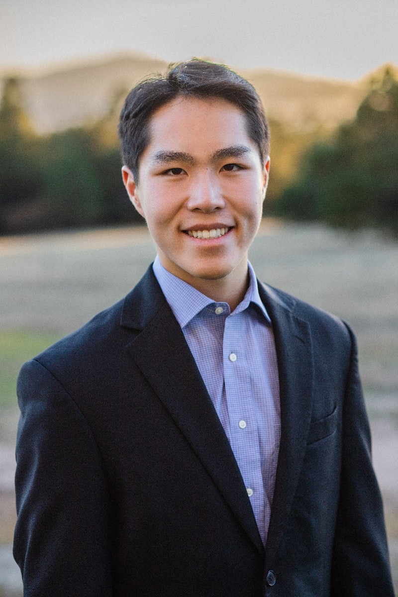 Student smiling at camera